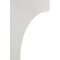 Ekena Millwork 5 1/4"W x 8"D x 12"H Clarksville Wood Vintage Decor Bracket, Chalk Dust White BKTWD05X08X12CVWH - alternate 3